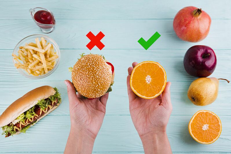 Aby schudnąć, przekąski typu fast food zastępowane są owocami